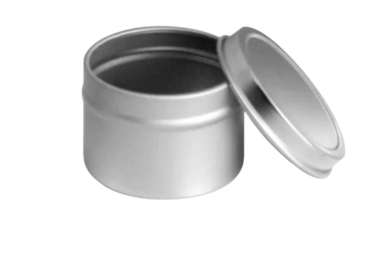 8 oz Deep Rolled Edge Candle Tin with Rolled Edge Lid