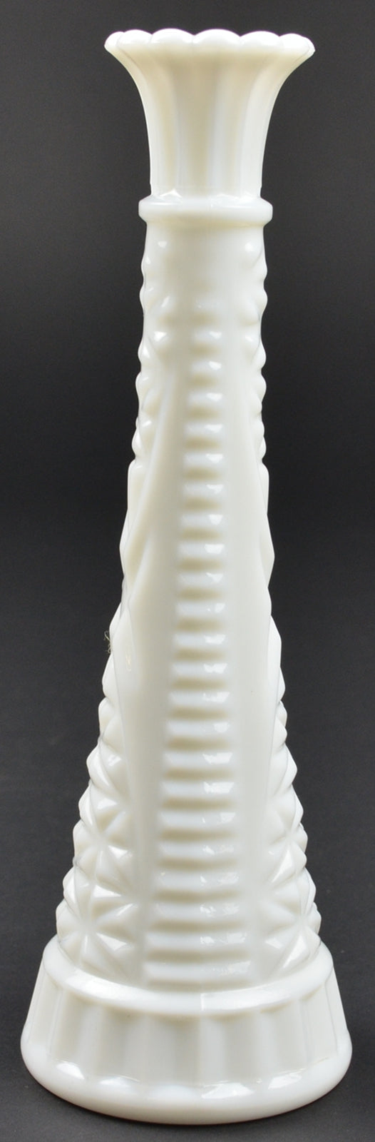 Stars & Bars Milk Glass (5 7/8" Bud Vase) One Vase