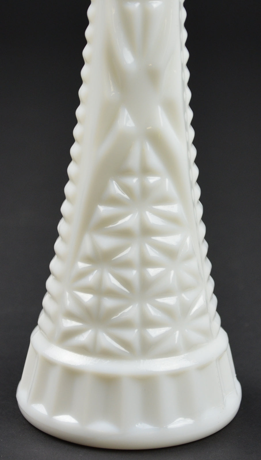 Stars & Bars Milk Glass (5 7/8" Bud Vase) One Vase
