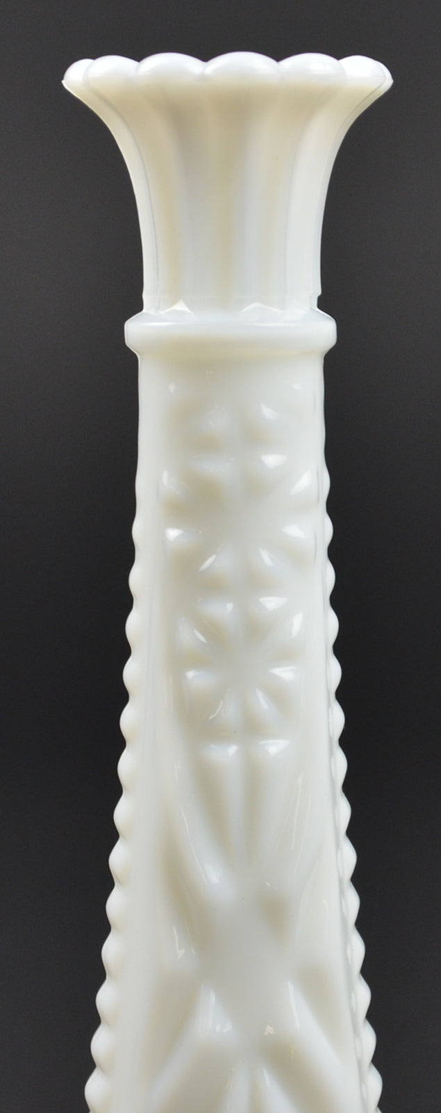 Stars & Bars Milk Glass (5 7/8" Bud Vase) One Vase