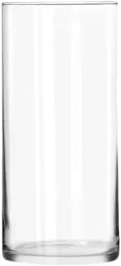 Libbey Cylinder Vase, 7-1/2-Inch, Clear, Set of 12