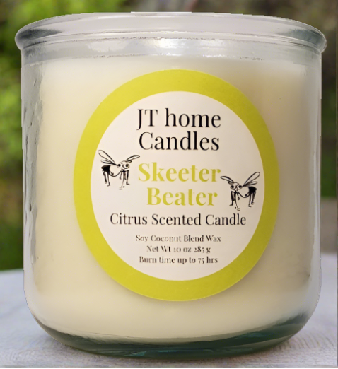 JT Home Candles - Citrus Candle - Skeeter Beater 10 oz