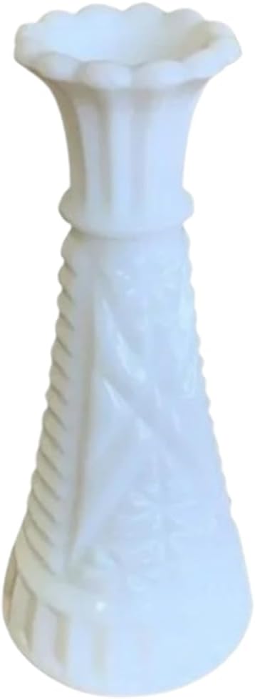 Stars & Bars Milk Glass (5 7/8" Bud Vase) One Vase