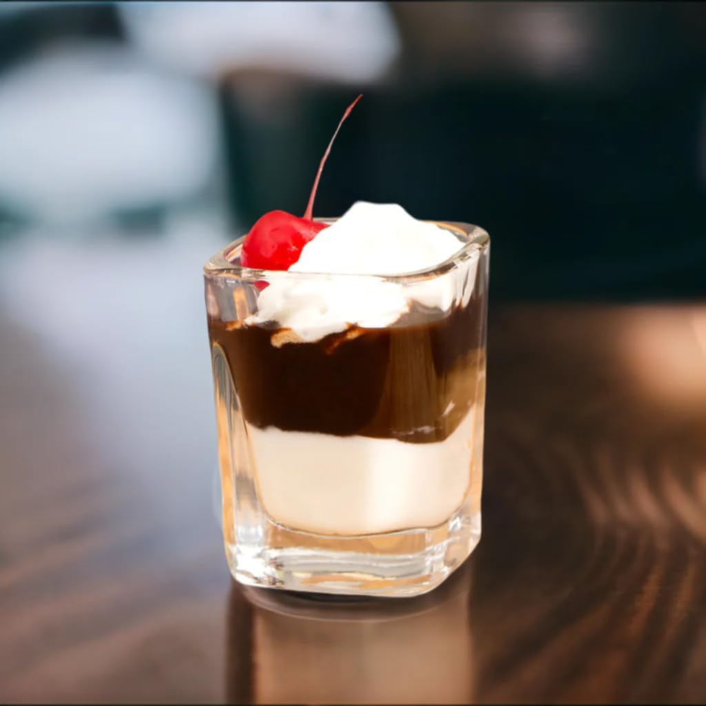 2 oz Square Prism Dessert Shot Glass - Set of 6