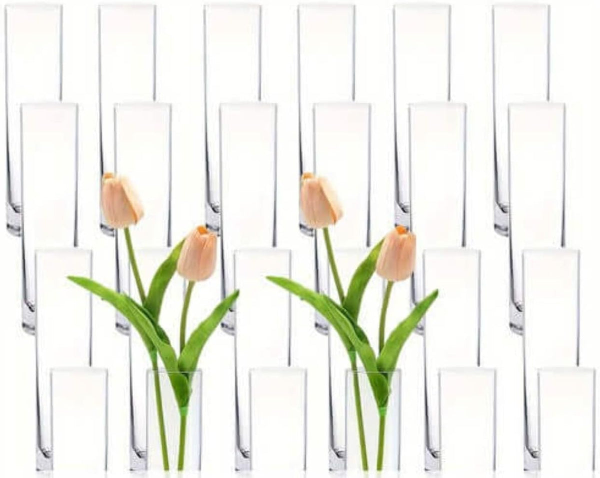 Libbey 2824 7.5" Cylinder Bud Vase Bulk, Case of 24