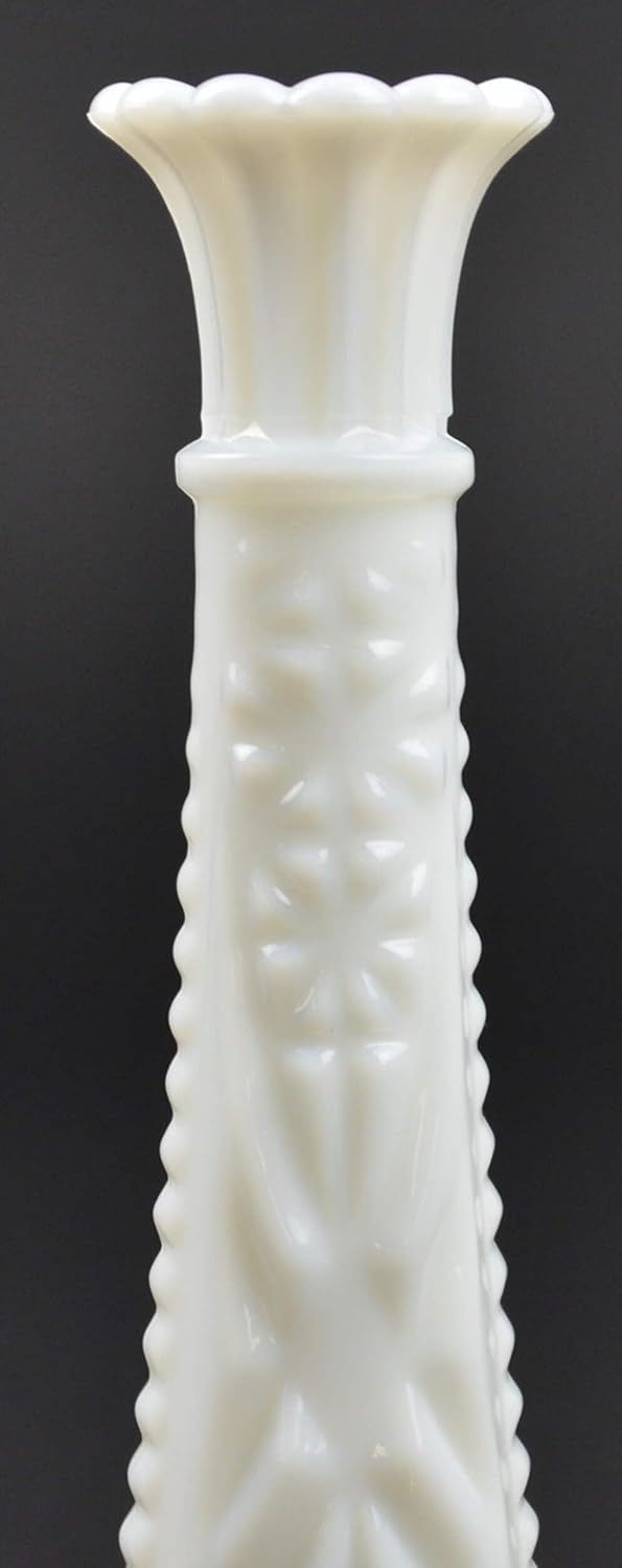 Stars & Bars Milk Glass (5 7/8" Bud Vase) One Vase