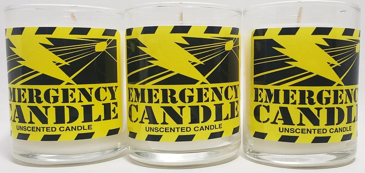 EAP Emergency Candle - 3pk Unscented Votive Candles with a Greater Than 15 Hour Burn time to Keep Ready for a Power Outage or Other Disaster