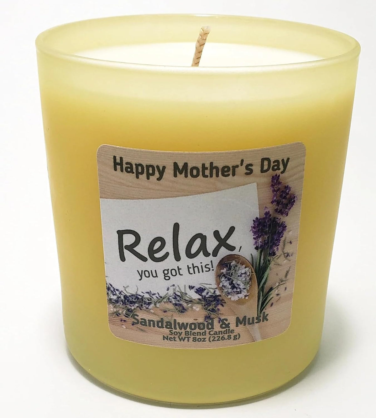 Candle - Mothers Day Relax 8 oz Soy Candle