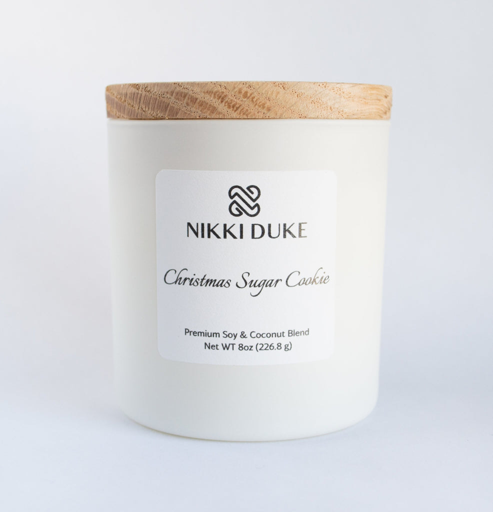 Nikki Duke Christmas Sugar Cookie 8 oz Premium Soy Candle