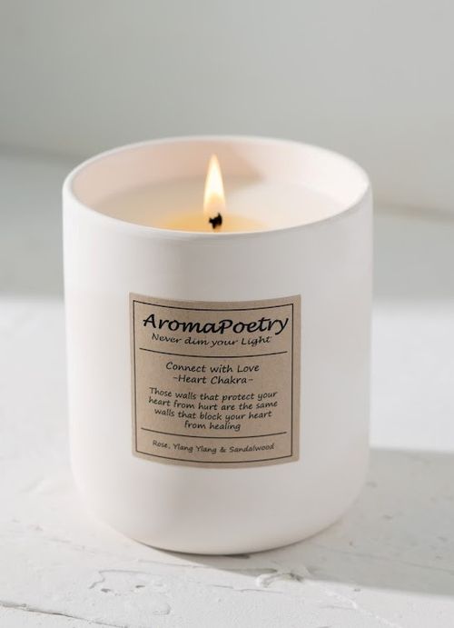 Candle - Aroma Poetry Heart