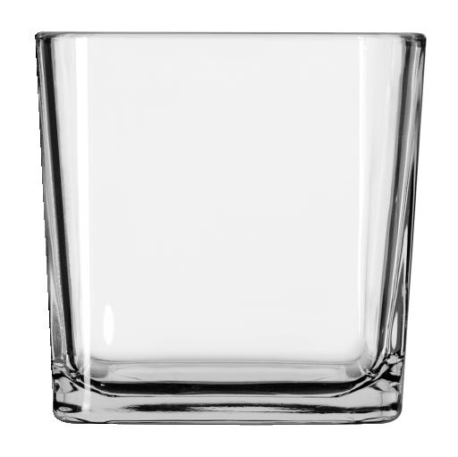 Libbey #5476 Large Cube Clear Glass Votive, Case of 12