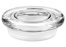 Libbey 75185 Medium Flat Clear Glass Pressed Lid with Fitment Case of 72