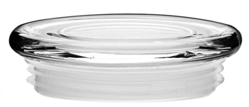 Libbey 70380 Large Flat Pressed Clear Glass Lid with Fitment Case of 72